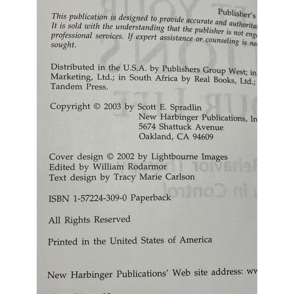 Don't Let Your Emotions Run Your Your Life Self Help Workbook - Picture 4 of 12